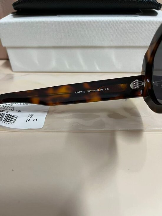 Celine Women CL40194U Triomphe Oval Sunglasses Brown Frame / Gray Lens main image 5